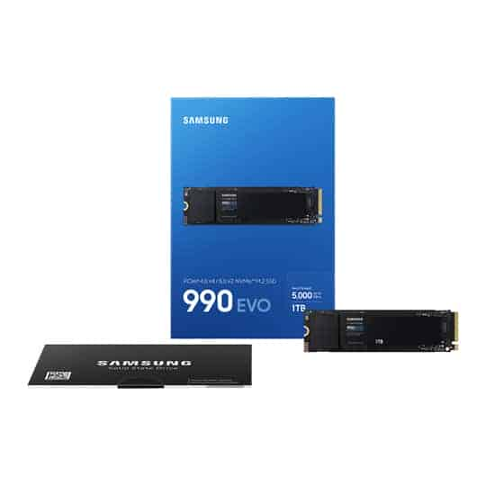 Samsung 990 EVO 1TB M.2 NVMe PCIe 5.0 NVMe SSD/Solid State Drive